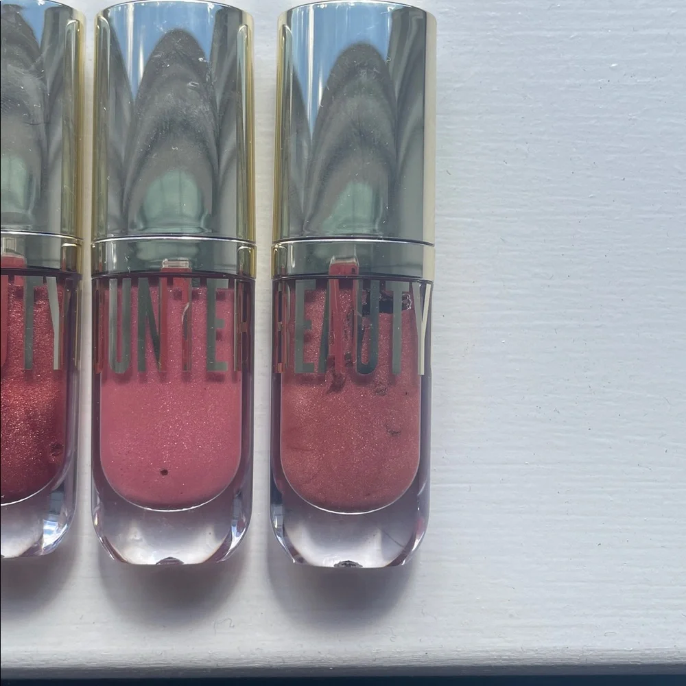 beautycounter Lip Gloss Set - Brown, Gold, Red, Pink, Rose Shimmer